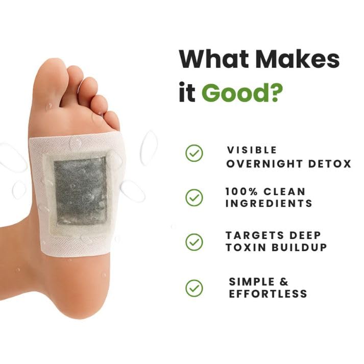 Kiyome Deep Cleansing Foot Detox Pads – 10 Pads