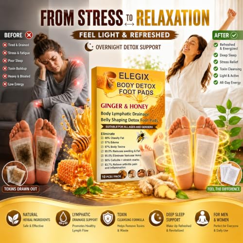 ELEGIX Stress Relief Foot Patches – 50 Patches