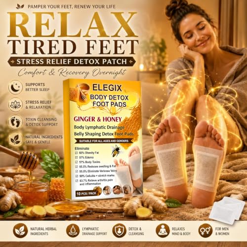 ELEGIX Stress Relief Foot Patches – 50 Patches