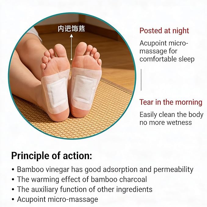 Xunix Herbal Detox Foot Pads – 60 Pieces