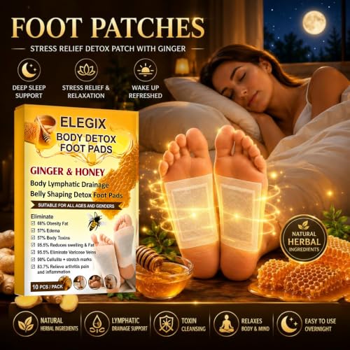 ELEGIX Stress Relief Foot Patches – 50 Patches