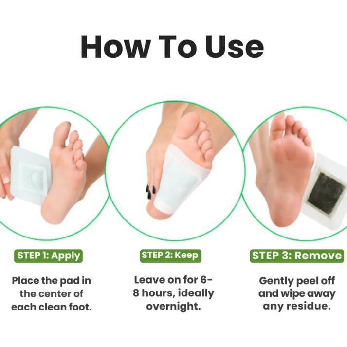 Kiyome Deep Cleansing Foot Detox Pads – 10 Pads