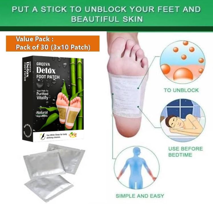 Premium Detox Foot Patches 30 Pads