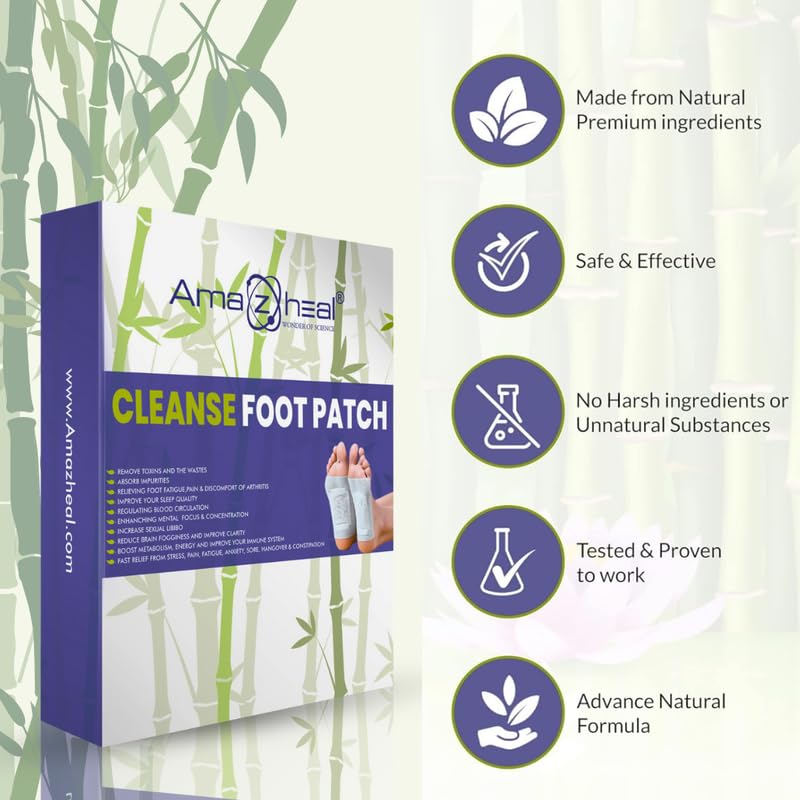 AMAZHEAL Premium Foot Patches – 10 Patches