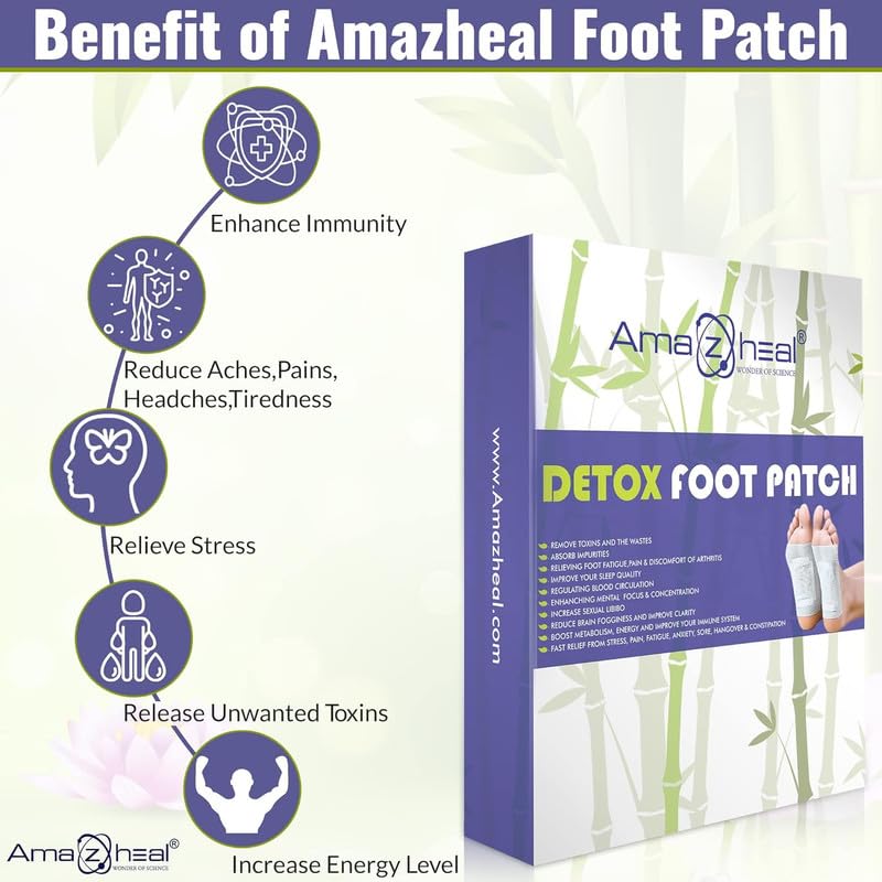 AMAZHEAL Premium Foot Patches – 10 Patches