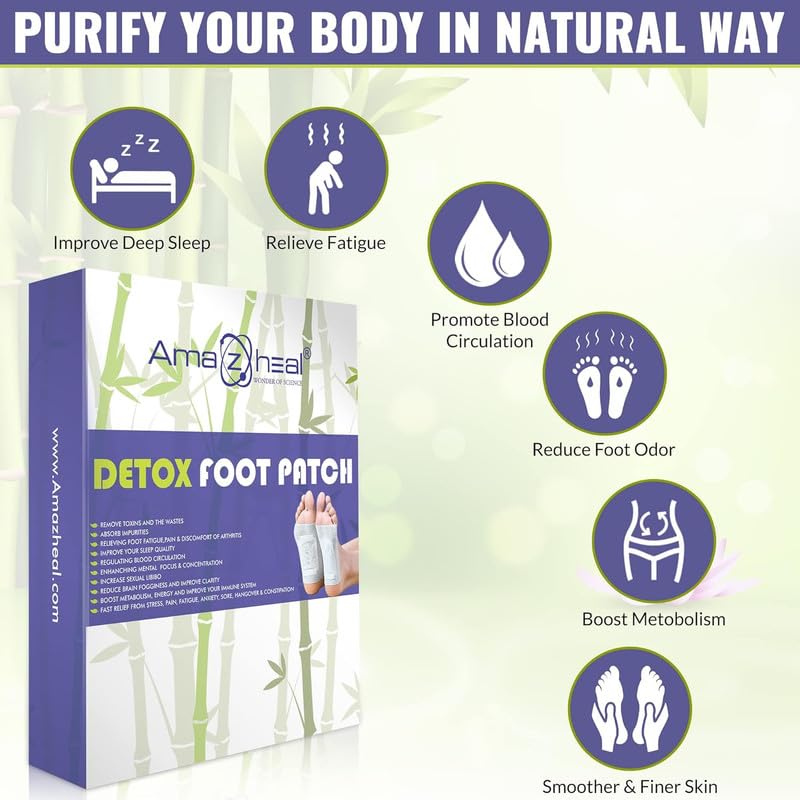 AMAZHEAL Premium Foot Patches – 10 Patches
